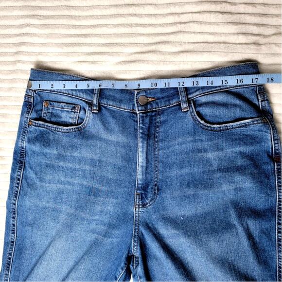 Warp Weft ASE Aspen Pitkin Straight Jeans Women 14/32 Light Wash Denim Eco - Picture 6 of 11